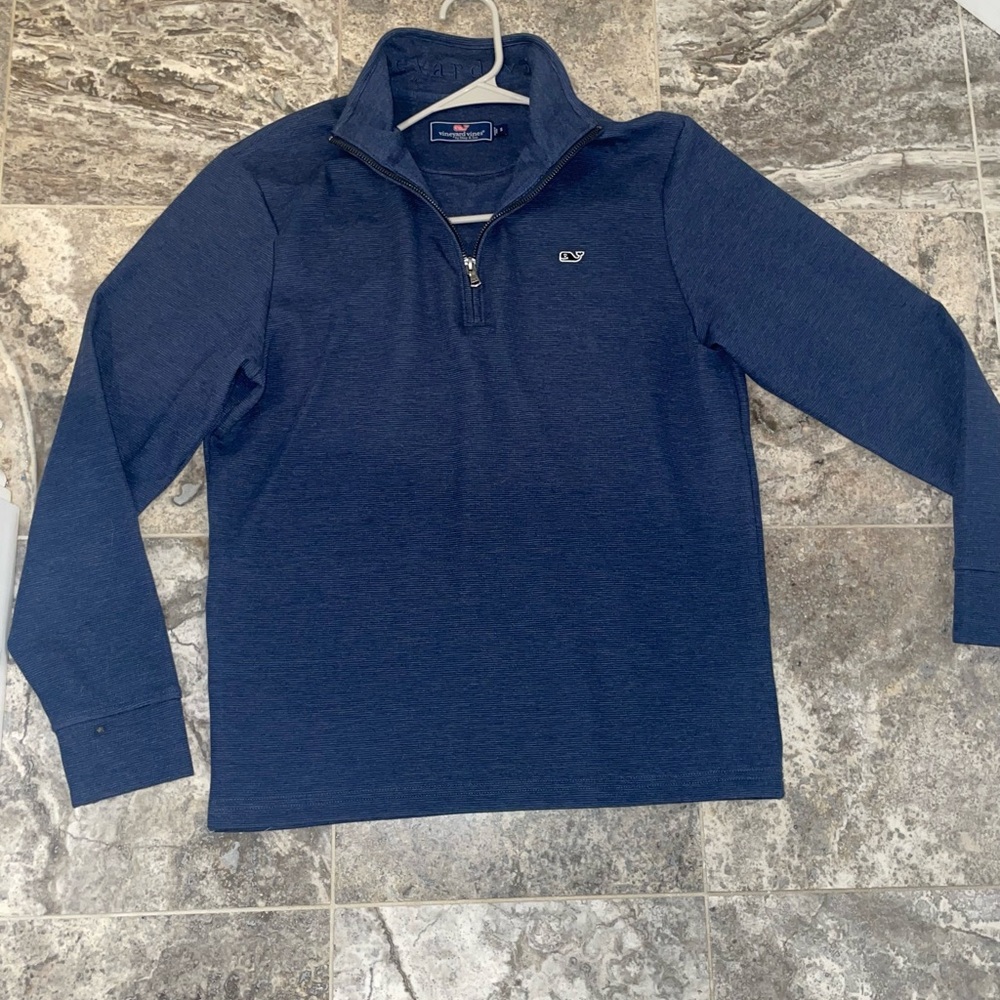 Vineyard Vines Blue Quarter-Zip Sweatshirt
